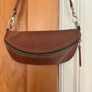 Brown Leather Crossbody Bag